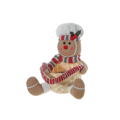 Panier en peluche Gingerbread Man