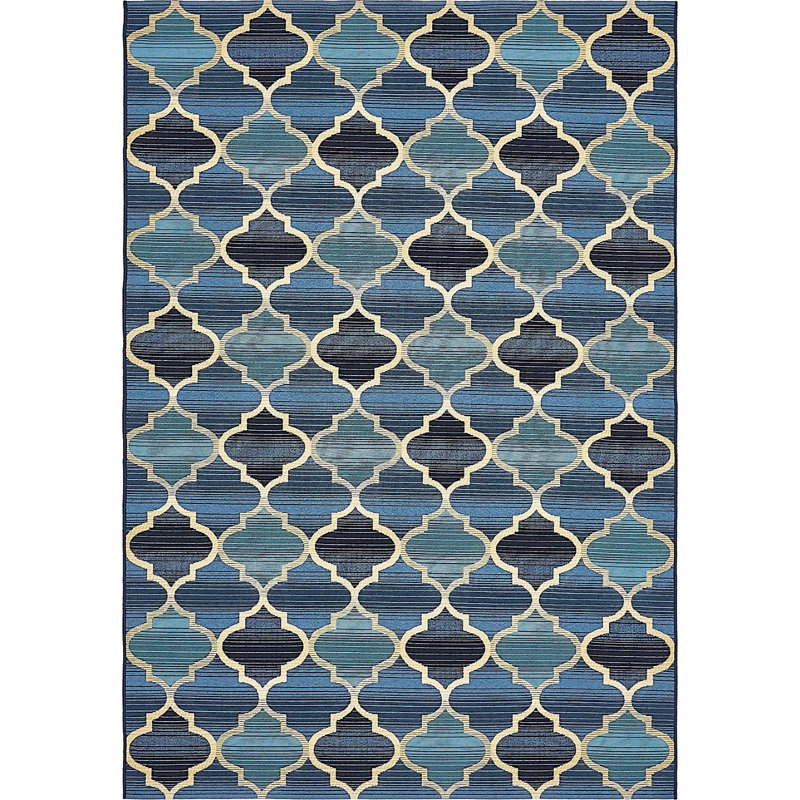 Tapis d'extérieur couleur véranda couleur denim, Rectangle 2 pi 2 po x 3 pi