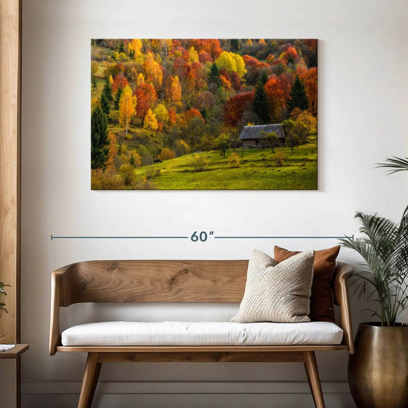 Remise de bois Alvord Hillside en automne, H 30 po x l 45 po