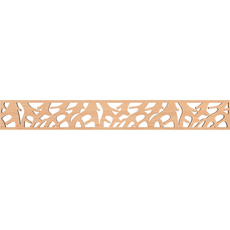 Moulure Manton, H 6 po x l 46,5 po x P 0,375 po, Noyer blanc
