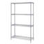 4 tablettes réglables en fil chromé H 72 po x l 36 po x P 18 po-43333142-43333137