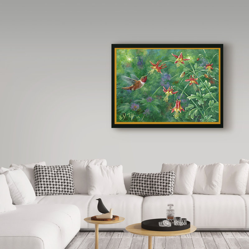 «Rufous Hummingbird» par Fazulla, impression sur toile tendue, H 14 po x l 19 po x P 2 po