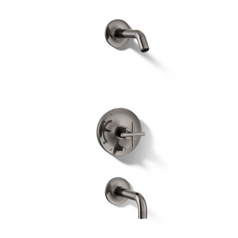 Purist Shower Faucet, Cross, Vibrant Titanium