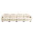 Four-Seater Modular Sectional Couch,Premium Chenille Fabric,With 2 Throw Pillows,Tufted Cushion Backrest Design,High-Density Foam Easy Install,Fits Bedrooms, Living Rooms, Reading Nooks-200466789-200466788