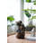 6.3X5.1X10.8" Decorative 3 Tier Water Fountain With Pot Design, Brown
