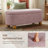 Modern Oval Storage Bench with Spherical Legs for Entryway and Living Room-1044809491