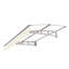 Auvent pour fenêtre 5934W Series, feuille de polycarbonate avec bloc, support robuste, auvent d'intimité pour l'extérieur - rouille - supports, pour utilisation