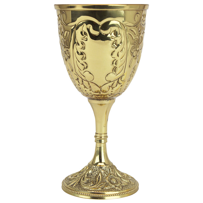 8 oz. Verre à pied en laiton