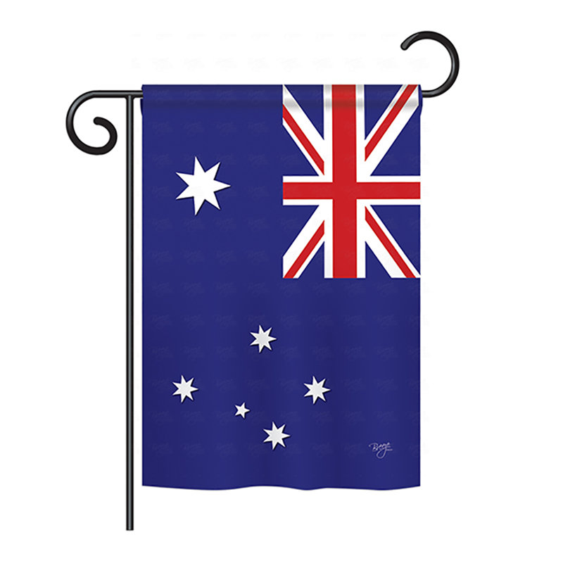 Drapeau de maison en polyester à 2 côtés australie, H 18,5 po x l 13 po