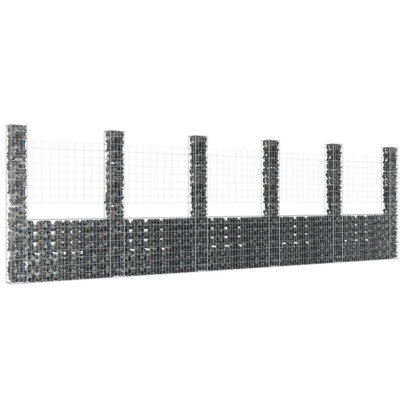 Abdul-Aziz 199.898cm H x 379.984cm W Silver Mesh Fence Panels