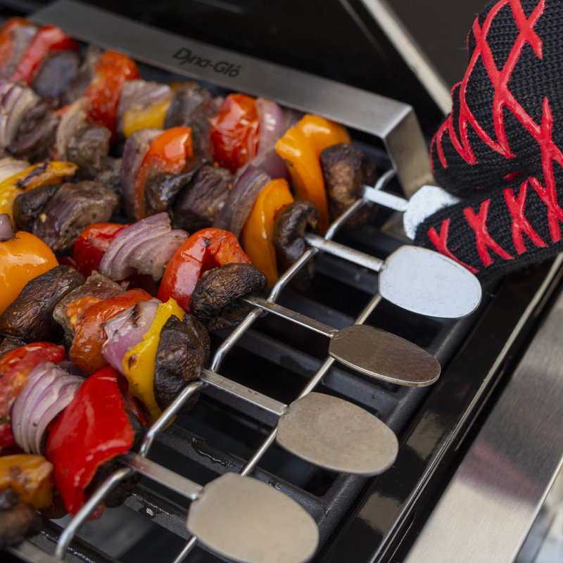6PC Skewer And Rack Set