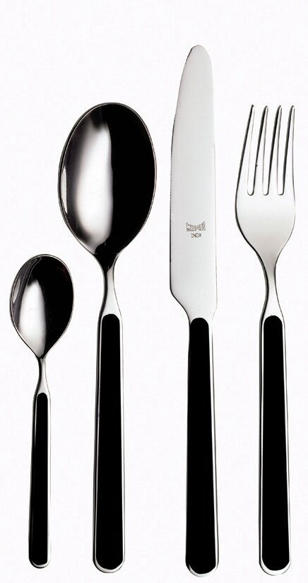 Fantasia 24-Piece Cutlery Set black