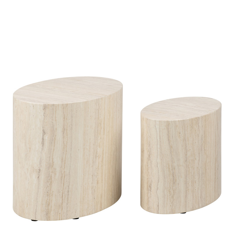 Carilee 2 - Piece Living Room Table Set, Light Oak