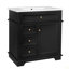 Meuble-lavabo de 30 po avec lavabo, un tiroir basculant, trois tiroirs, tablette de porte, porte à fermeture douce