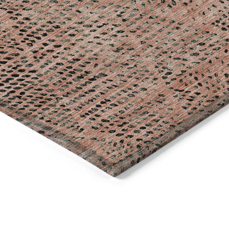 Tapis d'intérieur lavable 10 pi x 14 pi gris anthracite et beige