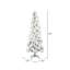 Vickerman Flocked Atka Pine Artificial Christmas T 9' H Artificial Pine Christmas Tree