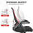 Nolon Ergonomic Mesh Office Chair with Lumbar Support & Flip-Up Armrests - Swivel Rolling Task Chair for Home Office, Computer Desk-397828172
