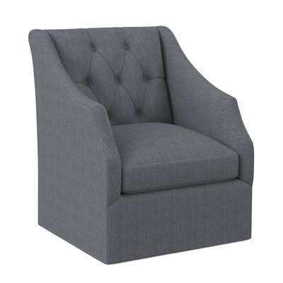 Chaise pivotante à dossier capitonné Claudette