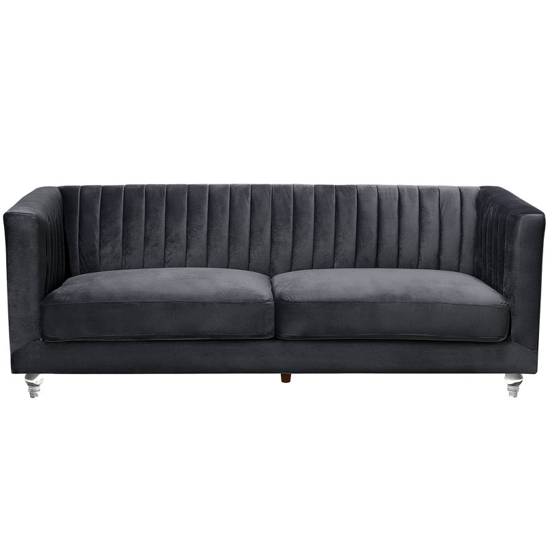 Rye Velvet Sofa, Black