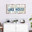 «Lake House Welcome On Canvas», ensemble de 3 pièces-1121891284