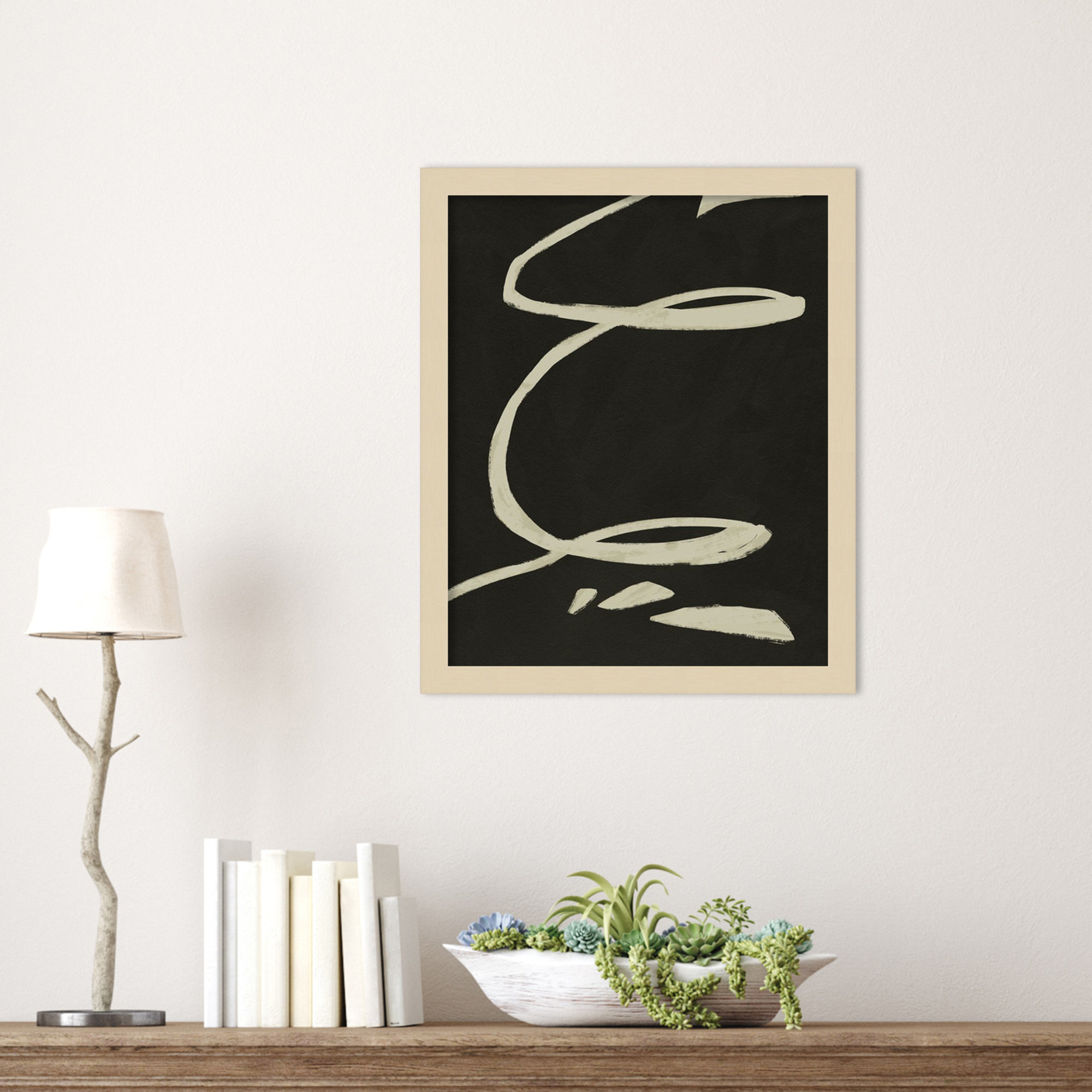 Neutral Spring III by Jacob Green, Brown, 17" H x 14" W x 1" D