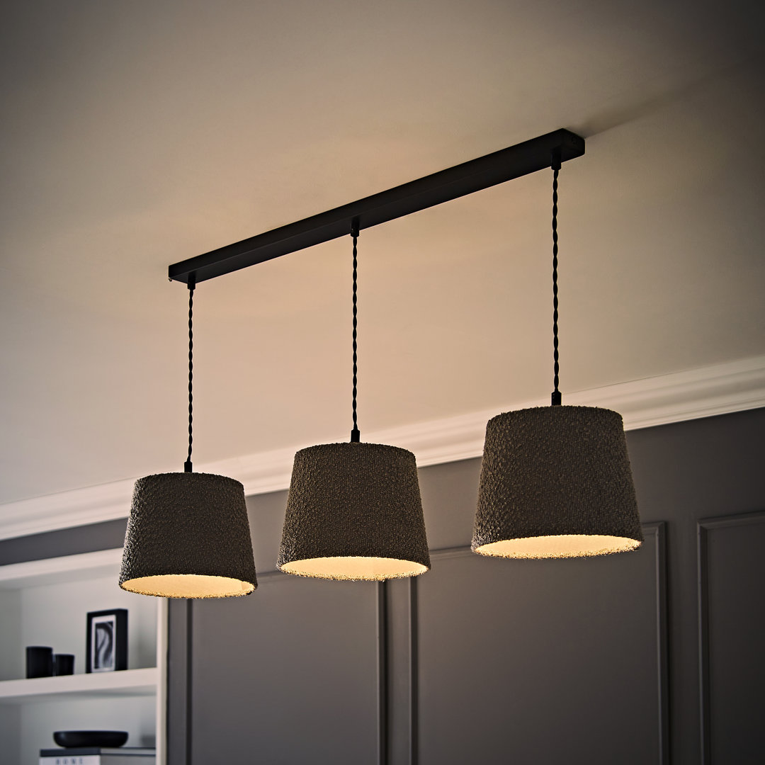 3 - Light Matte Black Pendant