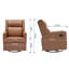 Manual Rocking Recliner-270 Swivel And USB And USB-C Charging Ports