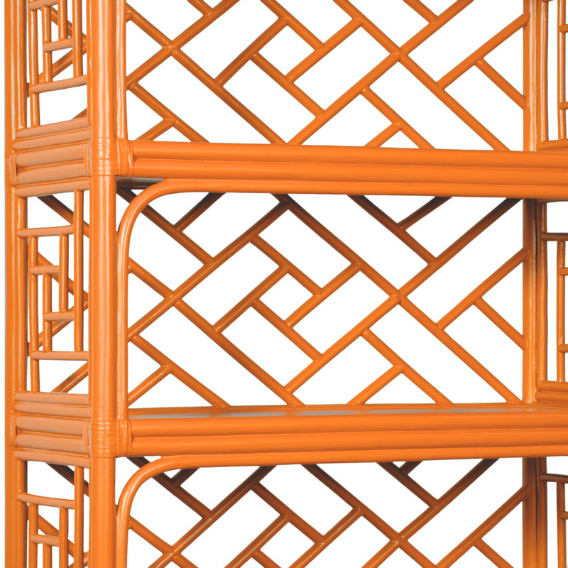 Chippendale Bookcase, Citrus Orange