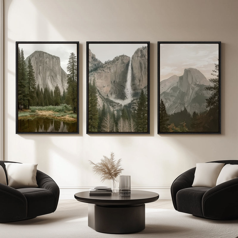 Framed Canvas wall Art, Vintage Abstract Wall pirnts for Bedroom, Noir, H 24 po x l 16 po