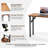 Small Computer Desk Folding Table - 35.8" Foldable Office Desk, No Assembly, Perfect For Small Spaces In Bedroom, Dorm, Or Apartment, Portable Mini Desk Or Study Table With Compact Design, Brown