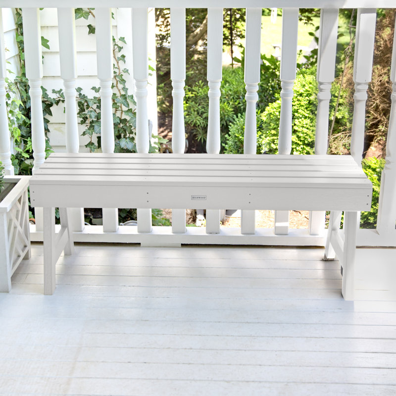Banc de pique-nique en plastique Midwest, Blanc