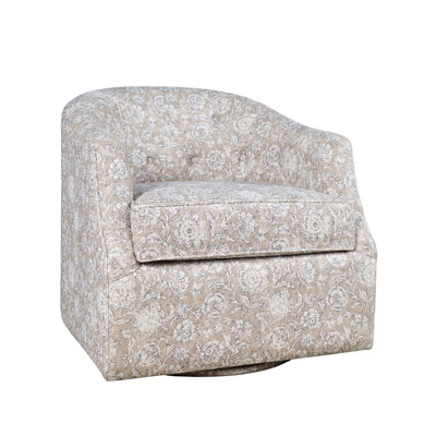 Fauteuil pivotant rembourré Lottie
