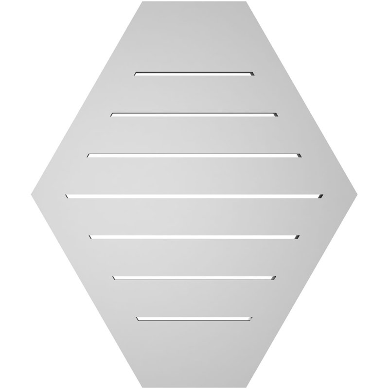 Évent horizontal fonctionnel à pignon en uréthane à surface horizontale Signature, H 26 po x l 22 po x P 1,5 po