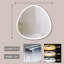 32 po x 32 po Miroir gris