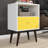 Liberty 18" W Mid-Century Modern 1-Drawer Nightstand in White and Yellow-2032806061