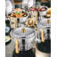 Ensemble 5 pièces de buffet à vaisselle rond 5 pintes en acier inoxydable-35071989
