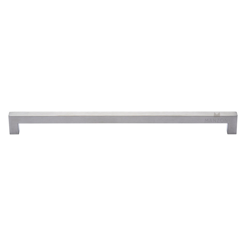 Square Stainless Steel Cabinet Pull, 18"