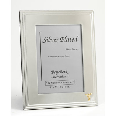 Bachmann Silver Metal Beveled Picture Frame