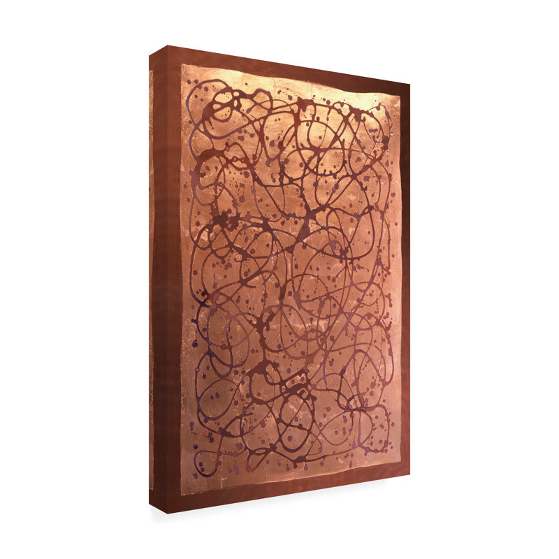 Art sur toile Vanna Lam Graffiti In Copper I, H 24 po x l 16 po x P 2 po