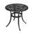 Reinna Round Metal Outdoor Side Table With Umbrella Hole , 23.6'' in. W 23.6'' in. D-1964887176