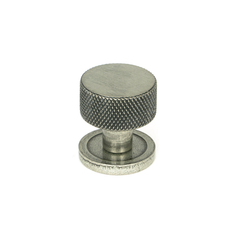 Round Knob, Pewter Patina, 2.5 cm