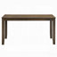 5-Piece Dining Set Table And 4 Side Chairs Brown Synthetic Leather Upholstery Solid Rubber Wood Kitchen Furniture