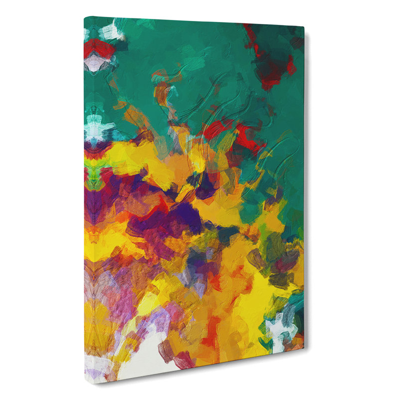 Thermal Spring Abstract - Wrapped Canvas Painting, 50cm H x 35cm W x 3cm D