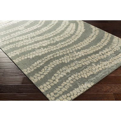 Villa Court Viscose Abstract Indoor Rug