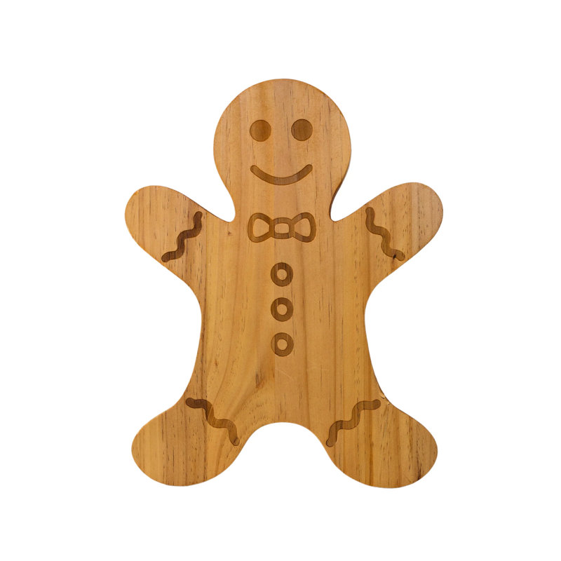 Planche de bois de pin Gingerbread Man - 15 po x 11,5 po