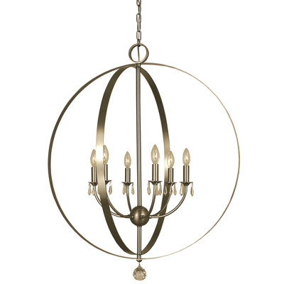 Parenteau 6 - Light Globe Chandelier