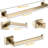 4-Piece Modern Square Stainless Steel Bathroom Hardware Set With Towel Bar, Rack, Holder, And Toilet Paper Holder (16-Inch)-109616671