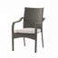 Chaise empilable d'extérieur en rotin PE avec structure en fer