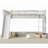 Multi-Size Bunk Bed (Twin-Over-Twin / Full-Over-Full) - Sturdy Pine Wood & Mdf Construction With Interchangeable Slide & Ladder Placement, Available In White & Gray-558963978-558963976