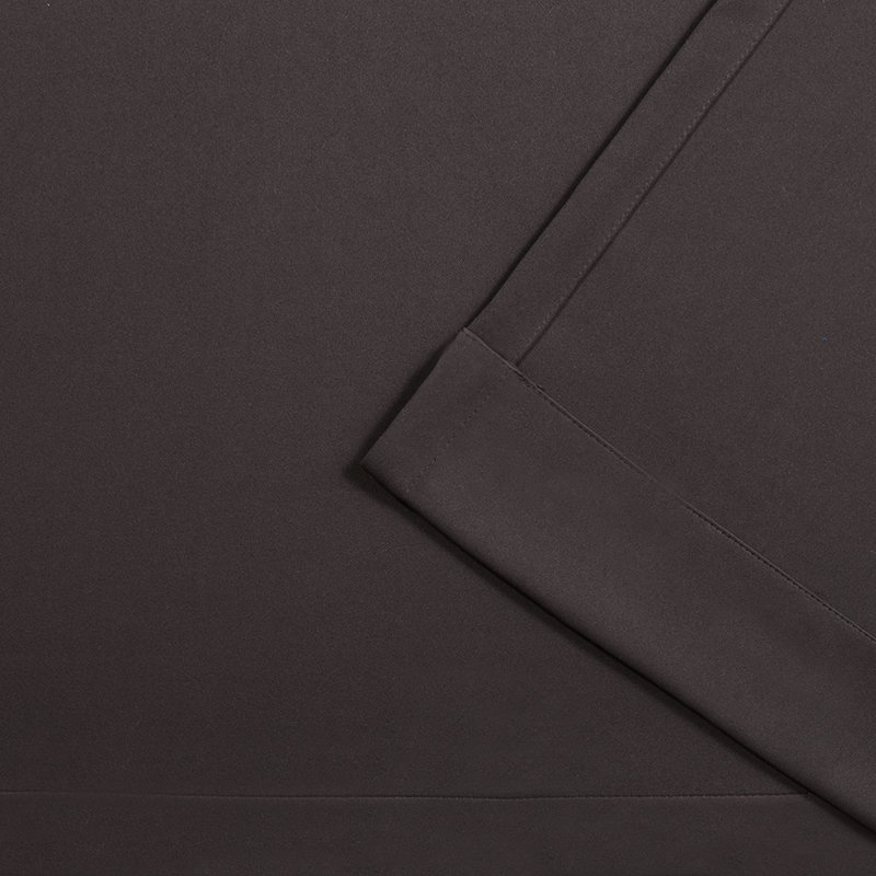 Mcmanus Room Darkening Thermal Grommet Curtain Panels, 52" W x 96" L, Espresso